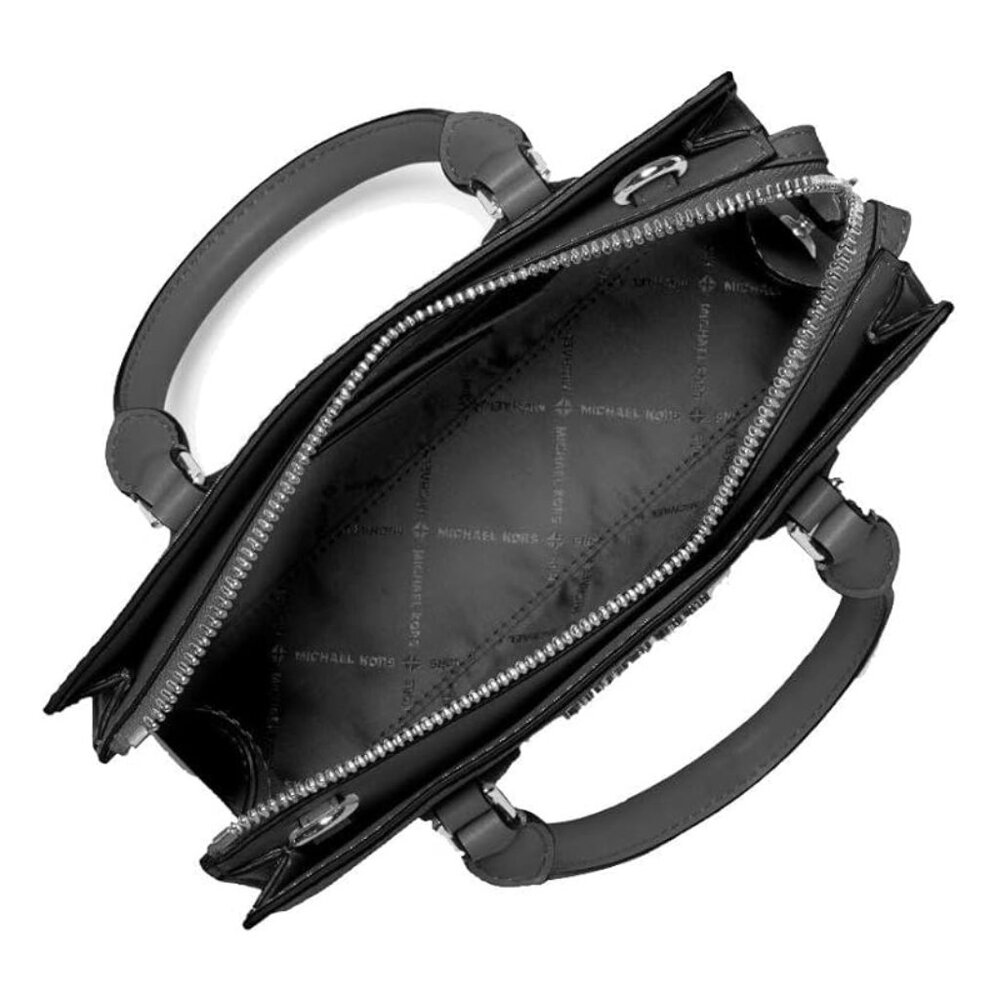 Michael Kors Sheila Small Satchel - Black - Picture 2 of 5